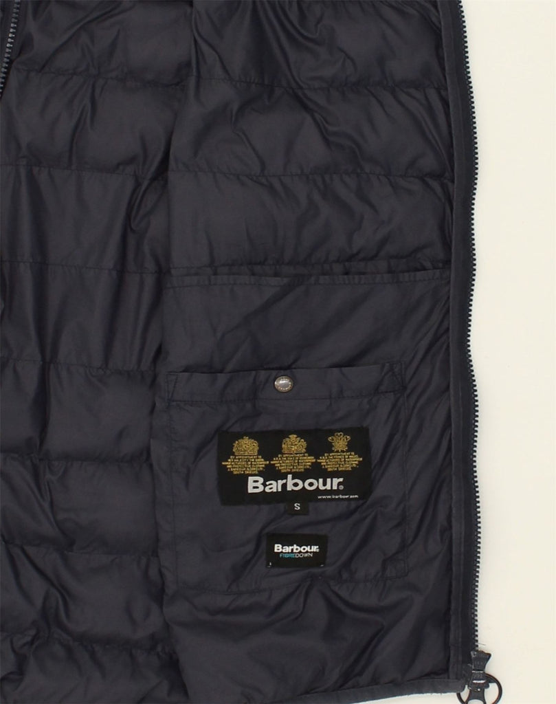 BARBOUR Mens Padded Gilet UK 36 Small Navy Blue Polyamide | Vintage Barbour | Thrift | Second-Hand Barbour | Used Clothing | Messina Hembry 