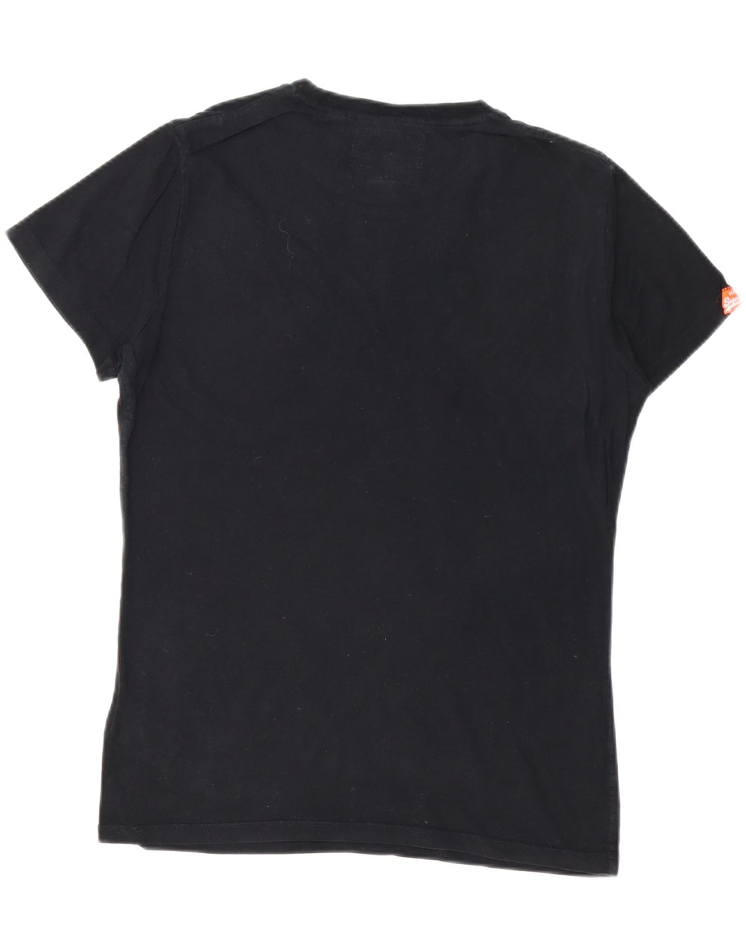 SUPERDRY Mens T-Shirt Top Medium Black Cotton