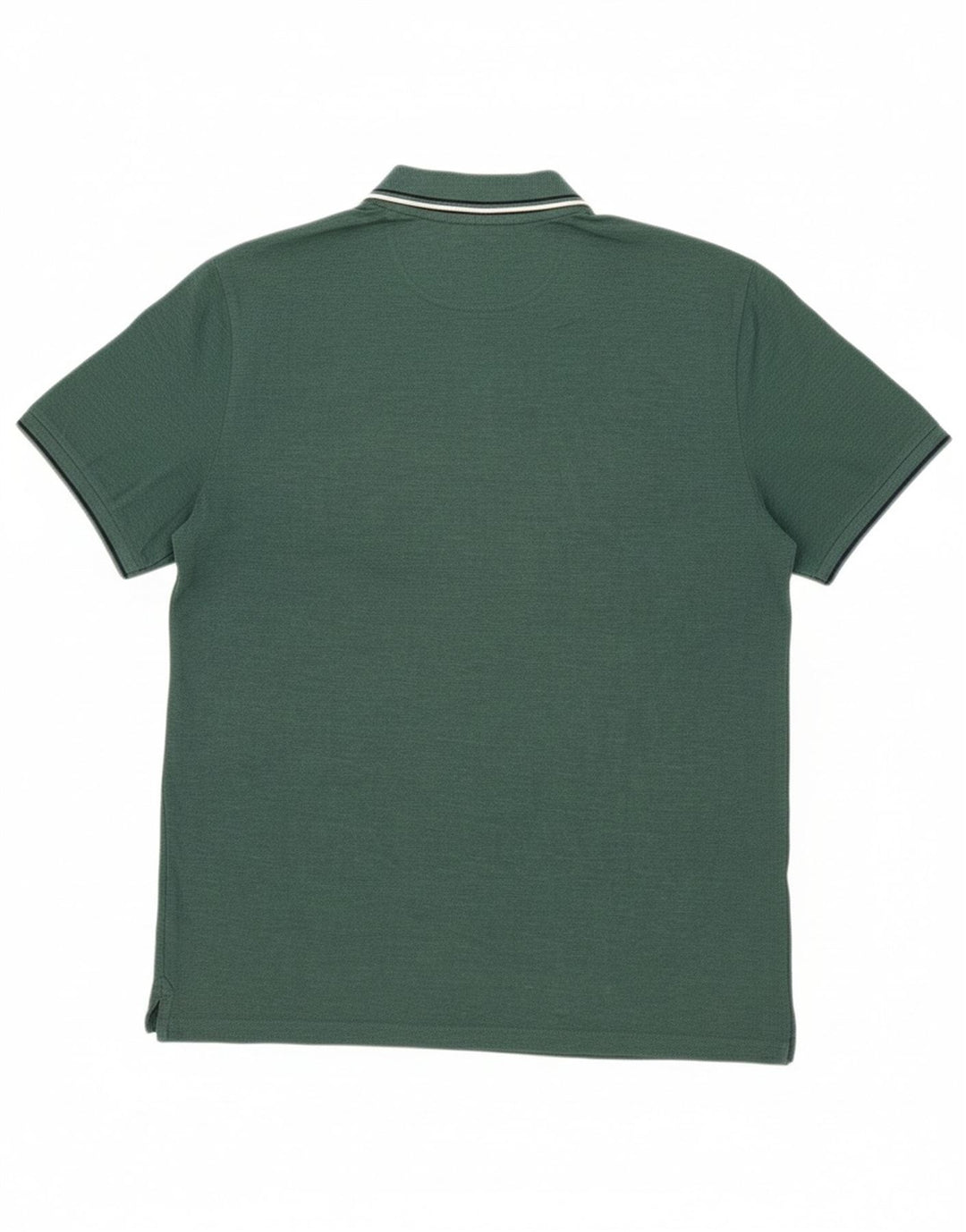 CHAMPION Mens Polo Shirt Large Green Cotton