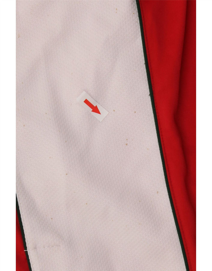 Vintage Womens Tracksuit Trousers IT 40 Small Red Colourblock Polyester
