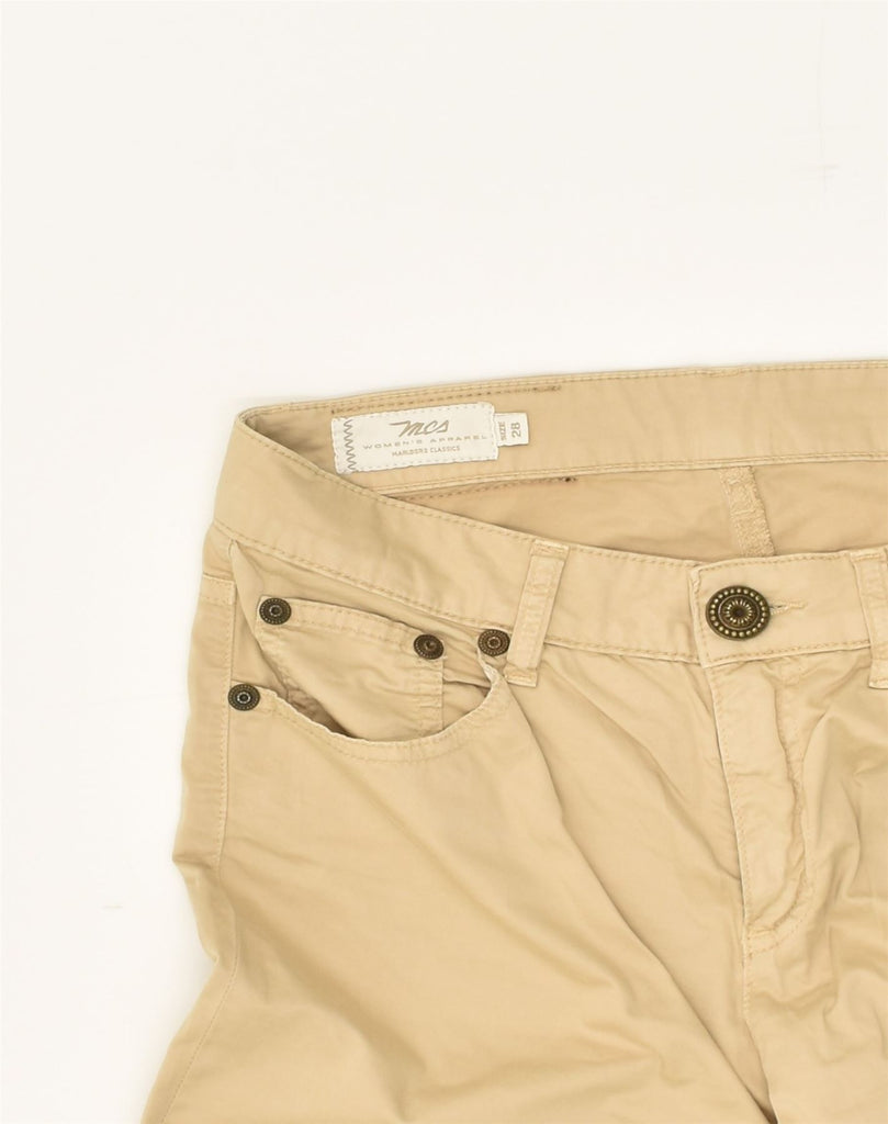 MARLBORO CLASSICS Womens Slim Casual Trousers W28 L29  Beige Cotton | Vintage Marlboro Classics | Thrift | Second-Hand Marlboro Classics | Used Clothing | Messina Hembry 