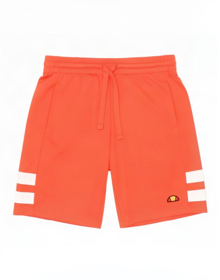 Ellesse Boys Sport Shorts 7-8 Years Orange Colourblock Polyester