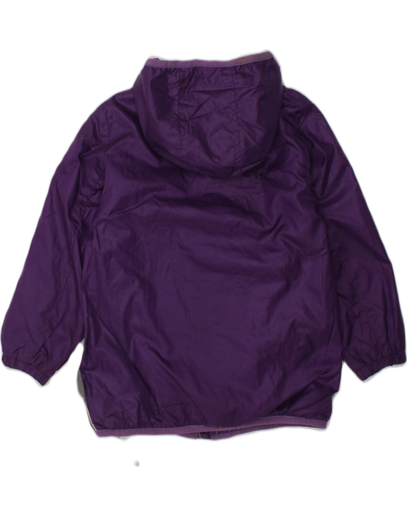 CHAMPION Girls Hooded Rain Jacket 2-3 Years XL Purple Polyester | Vintage Champion | Thrift | Second-Hand Champion | Used Clothing | Messina Hembry 