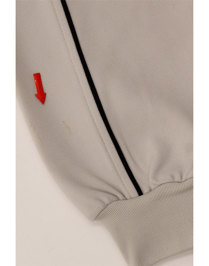 Kappa Mens Tracksuit Top Jacket Large Grey Colourblock Polyester