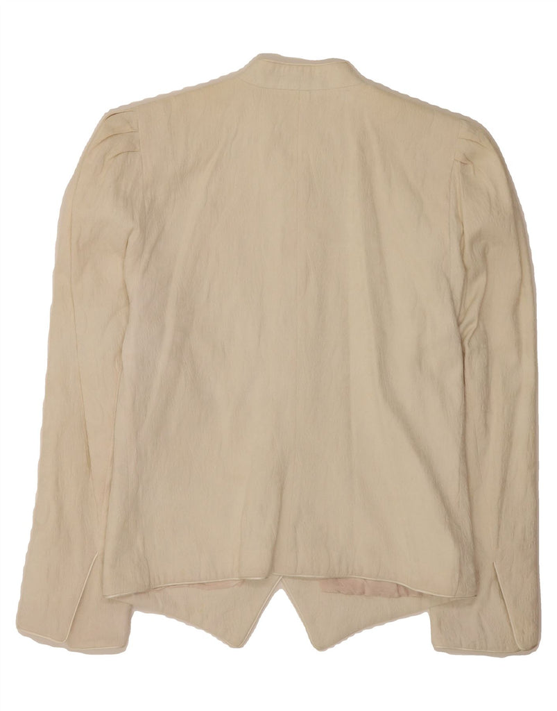 RENZO Womens 5 Button Blazer Jacket IT 36 XS Beige Cotton Vintage Renzo and Second-Hand Renzo from Messina Hembry 