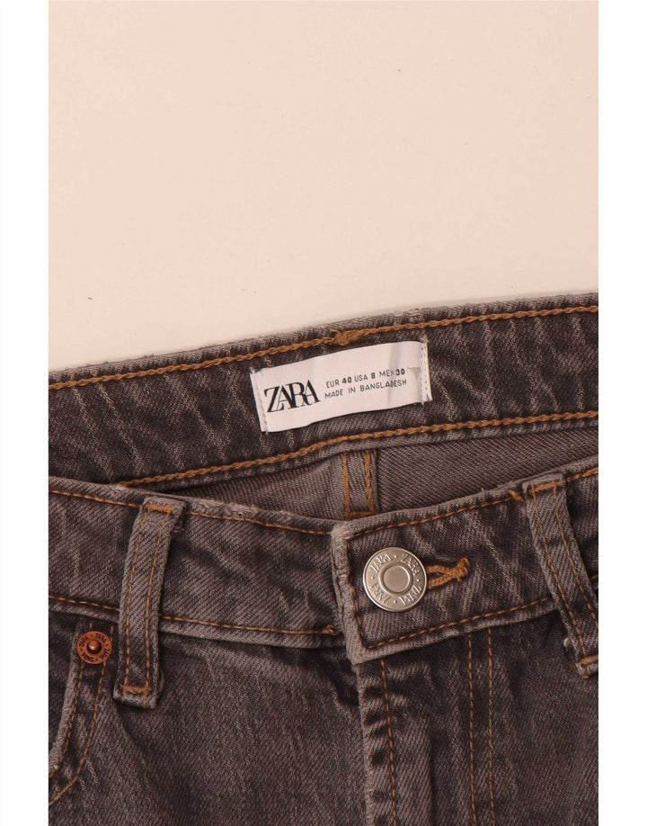Zara Womens Straight Jeans EU 40 Medium W30 L29 Grey