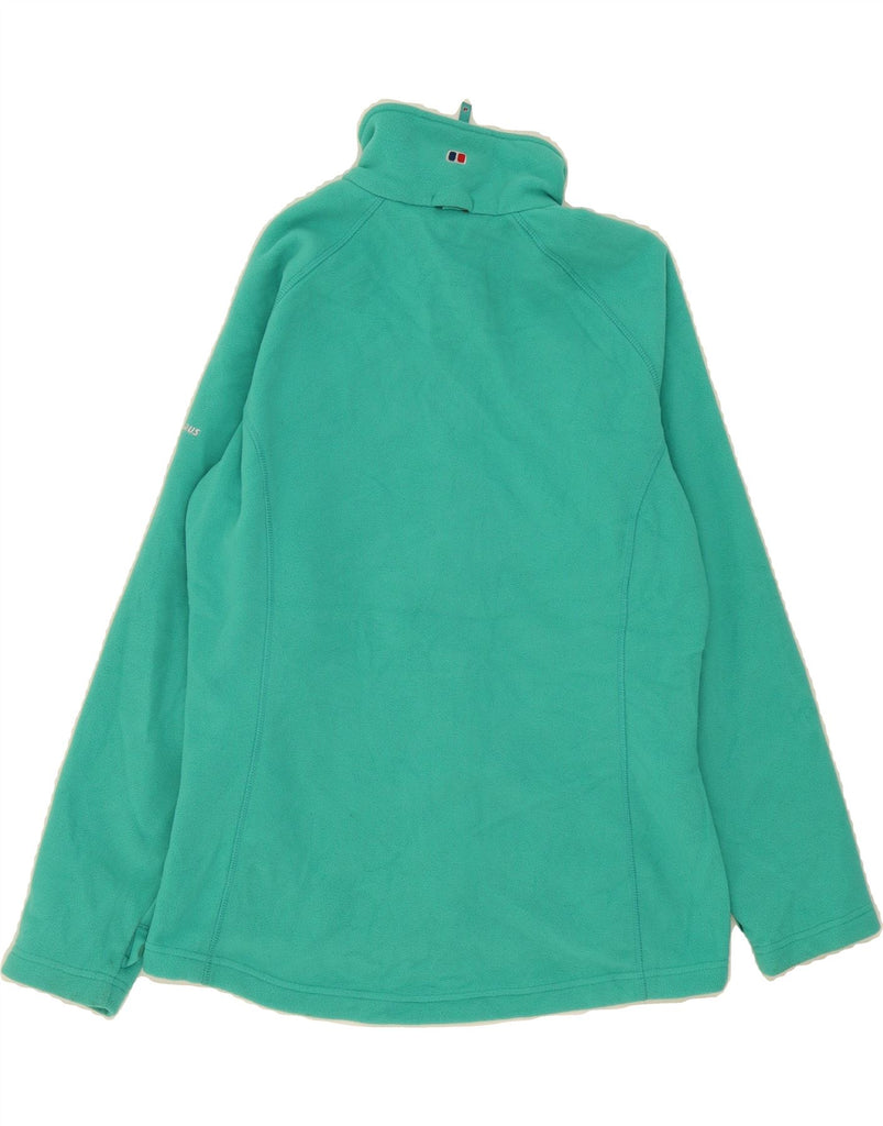 BERGHAUS Womens Fleece Jacket UK 12 Medium Turquoise Polyester Vintage Berghaus and Second-Hand Berghaus from Messina Hembry 