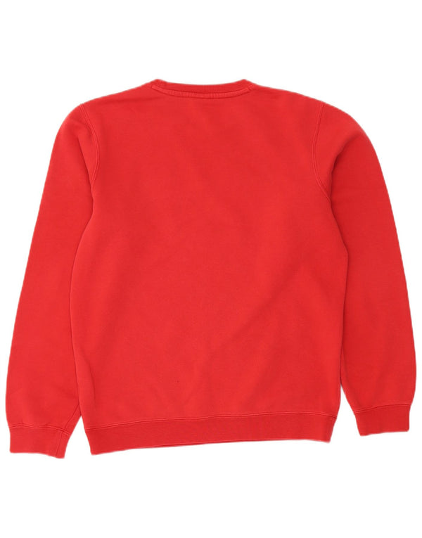 NIKE Mens Sweatshirt Jumper Small Red Cotton