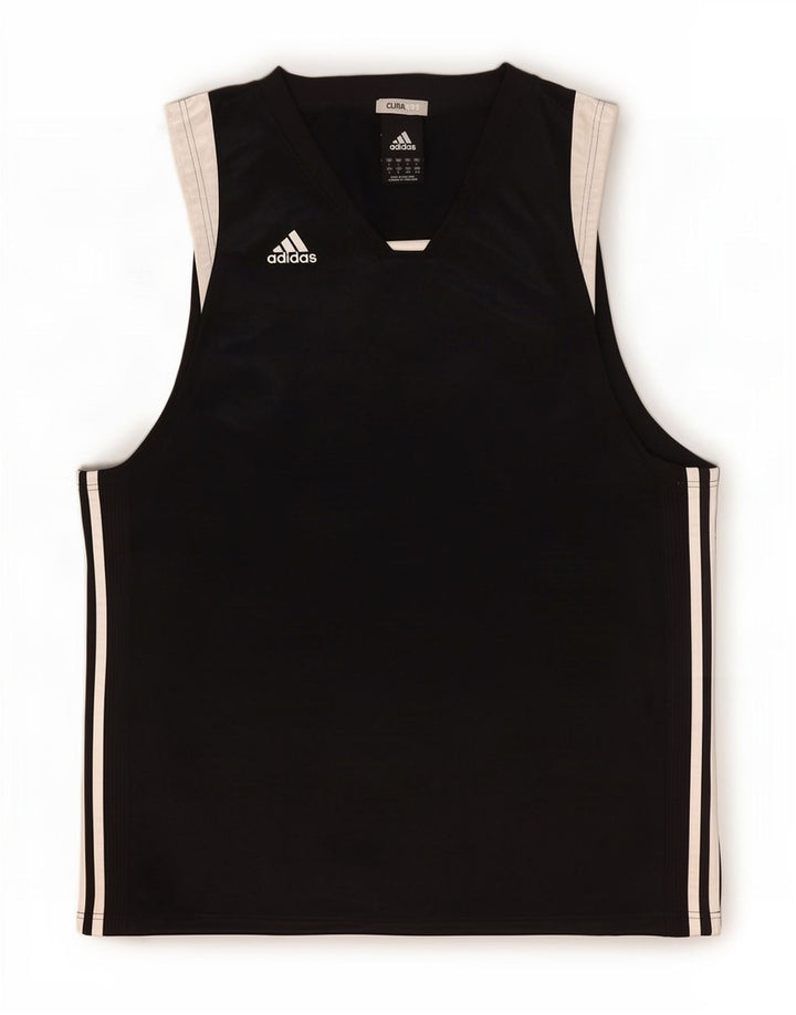 Adidas Mens Climacool Vest Top Large Black Colourblock Polyester