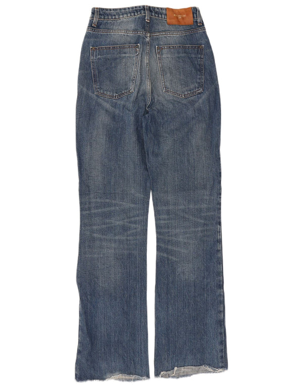 Zara Womens High Waist Straight Jeans EU 38 Small W28 L31 Blue