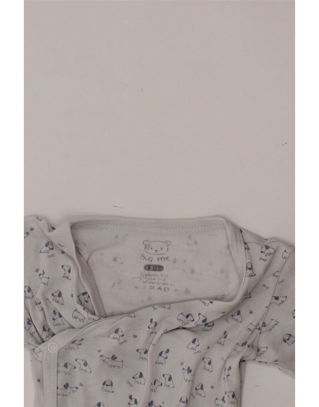 VINTAGE Baby Boys Graphic Bodysuit 0-3 Months White