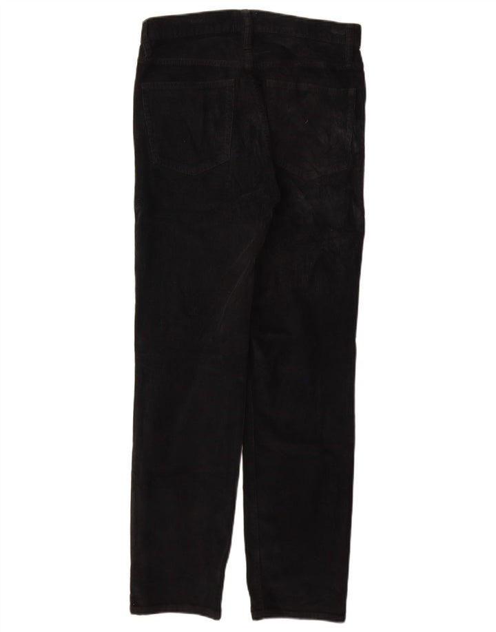 J. CREW Womens Slim Corduroy Trousers W27 L27 Black Cotton