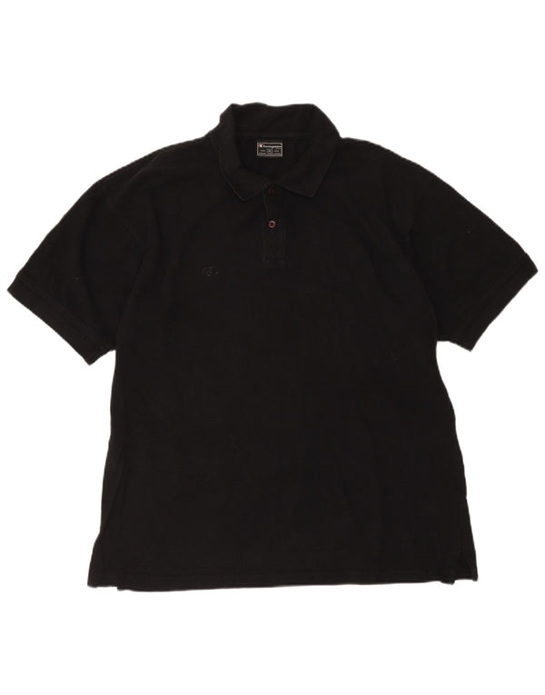 Champion Mens Polo Shirt XL Black