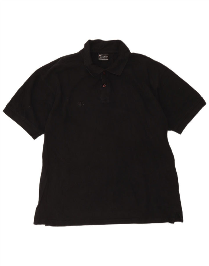 Champion Mens Polo Shirt XL Black