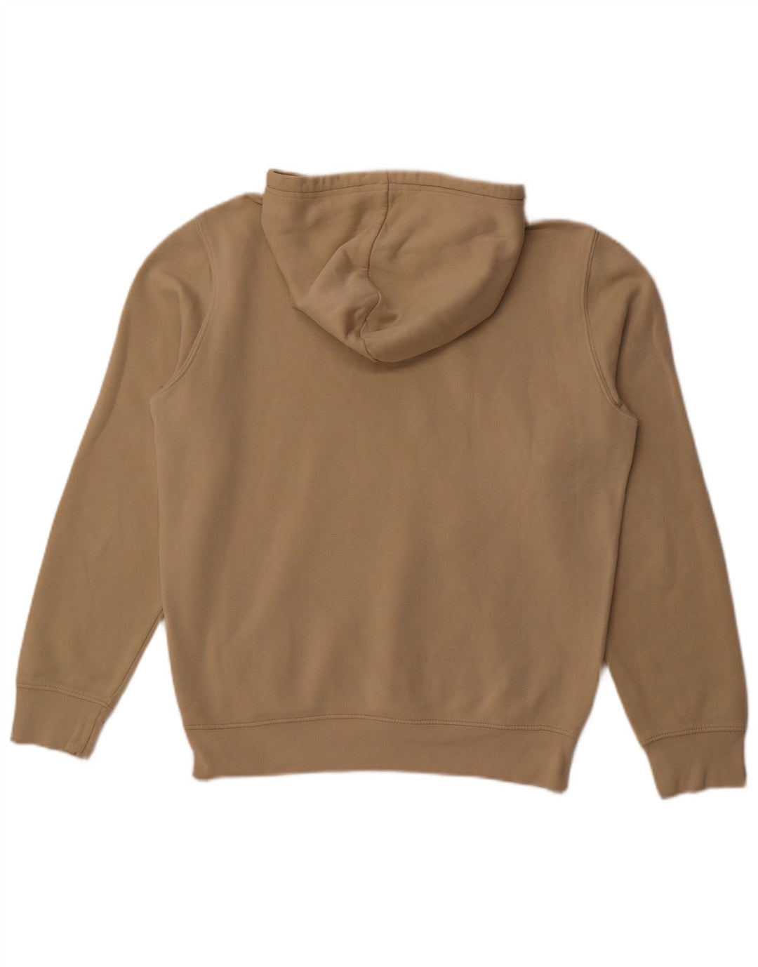CHAMPION Mens Graphic Hoodie Jumper Medium Beige Cotton