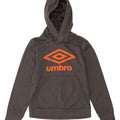 UMBRO Boys Graphic Hoodie Jumper 8-9 Years Medium Silver Polyester Vintage Umbro and Second-Hand Umbro from Messina Hembry 