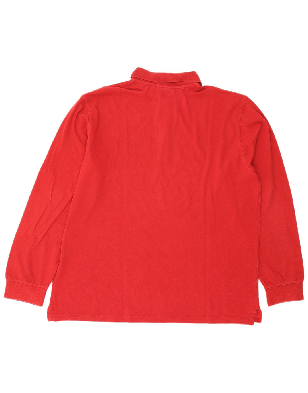 LOTTO Mens Long Sleeve Polo Shirt 2XL Red