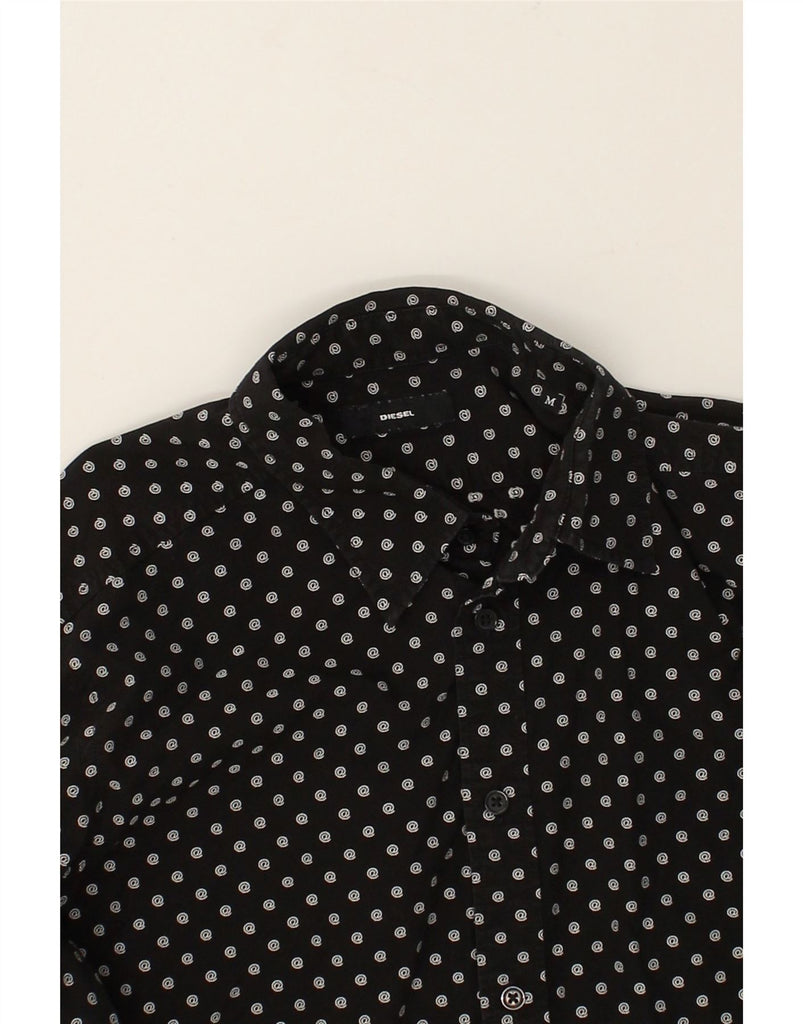 DIESEL Mens Shirt Medium Black Spotted | Vintage Diesel | Thrift | Second-Hand Diesel | Used Clothing | Messina Hembry 