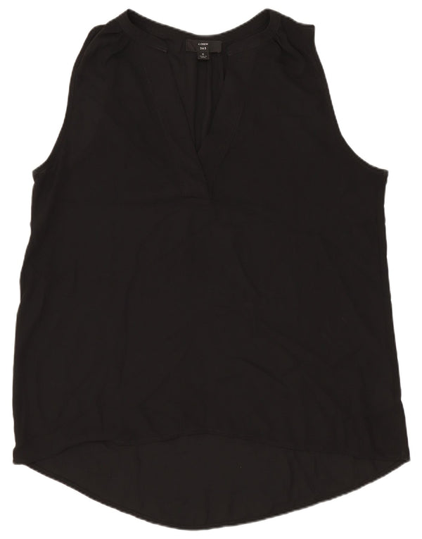 J. Crew Womens 365 Sleeveless Oversized Blouse Top UK 10 Small Black