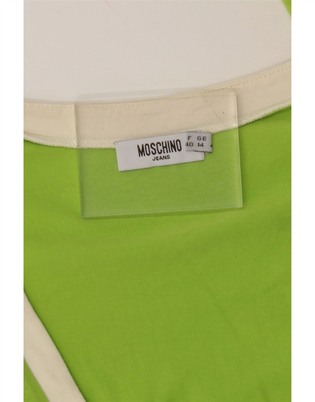MOSCHINO Womens Cardigan Top UK 14 Medium Green