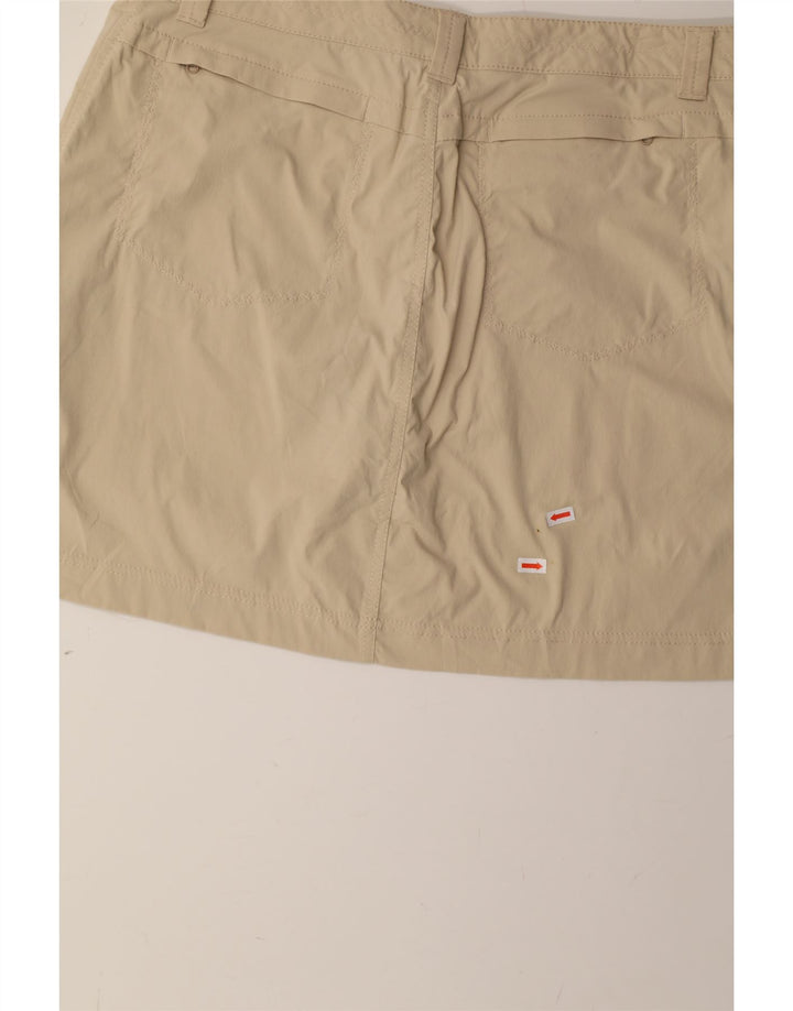 EDDIE BAUER Womens Mini Skirt US 8 Medium W30 Beige Nylon Vintage Eddie Bauer and Second-Hand Eddie Bauer from Messina Hembry 
