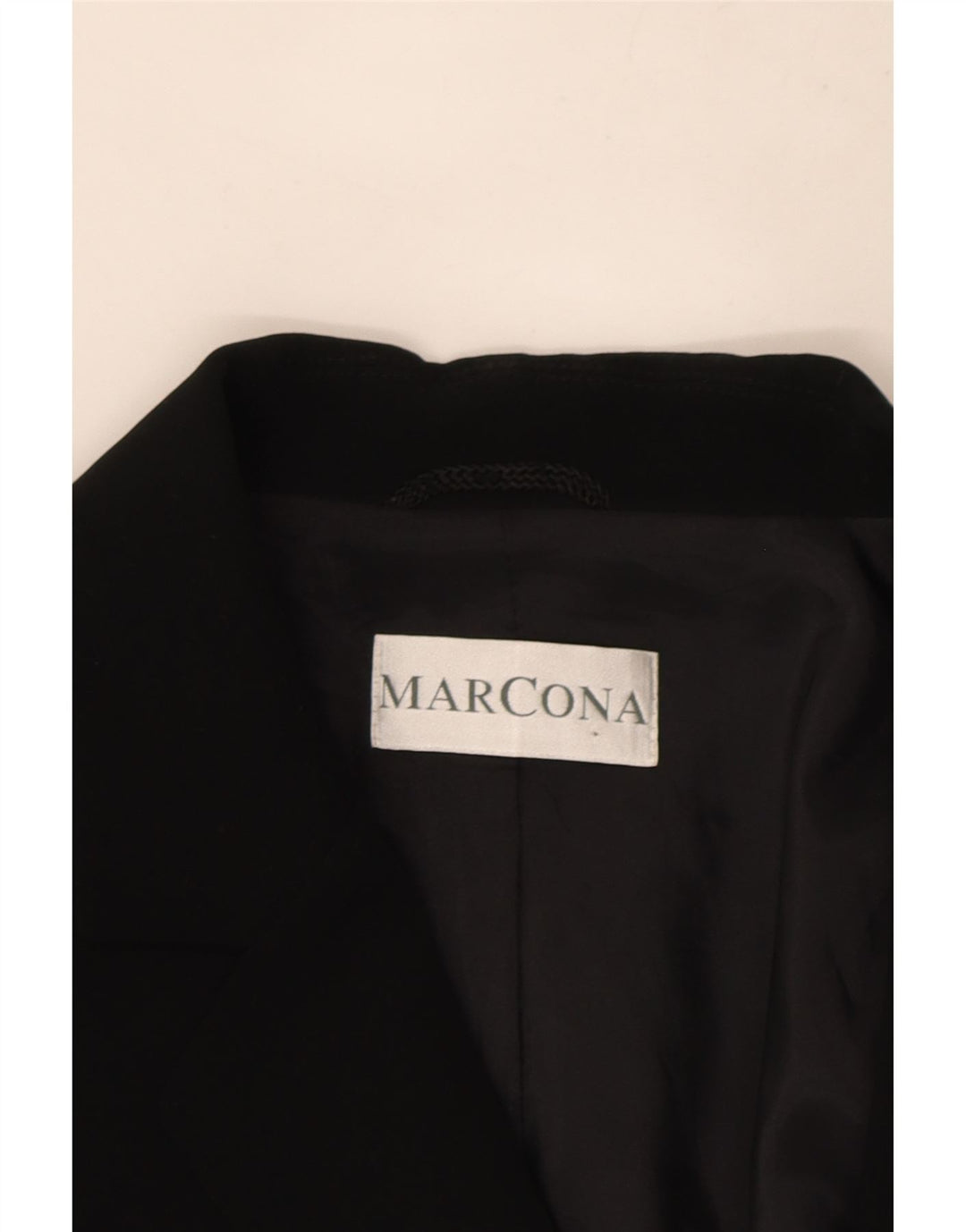 Marcona Womens 3 Button Blazer Jacket UK 16 Large Black Polyester