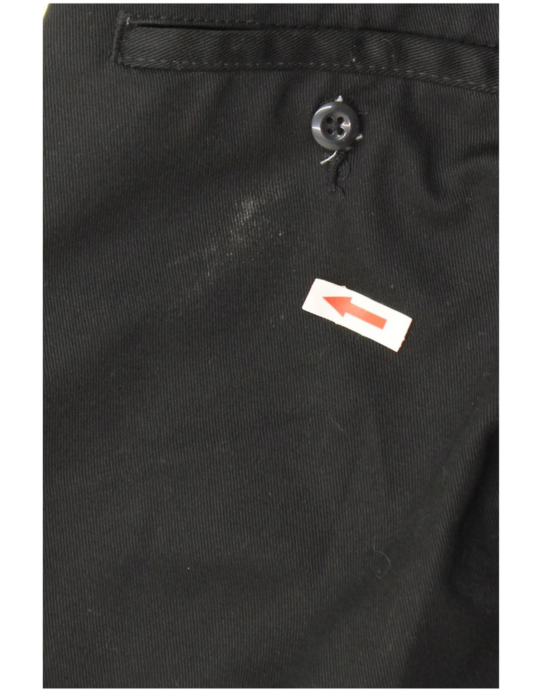 Dickies Womens Straight Chino Trousers W26 L28 Black Polyester