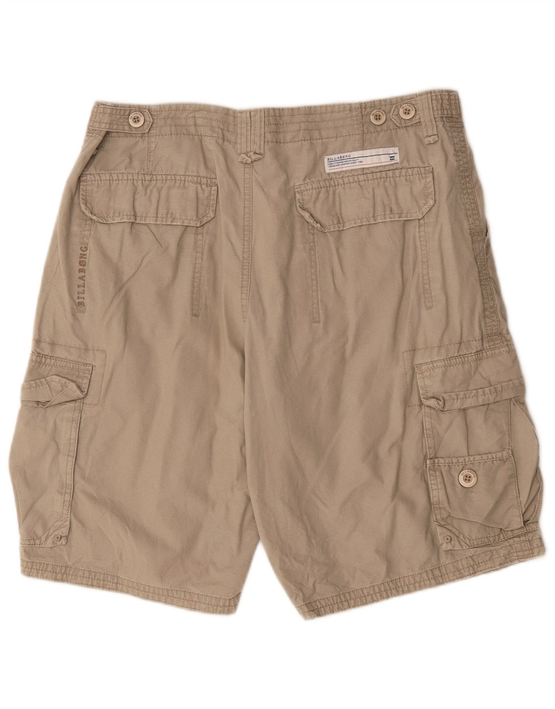 Billabong Mens Cargo Shorts W34 Large Beige Cotton