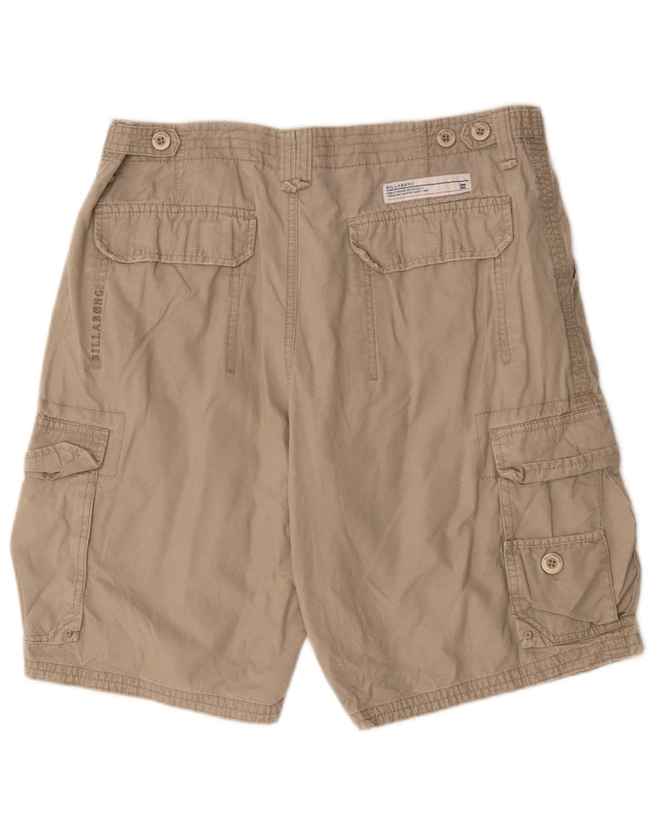 Billabong Mens Cargo Shorts W34 Large Beige Cotton