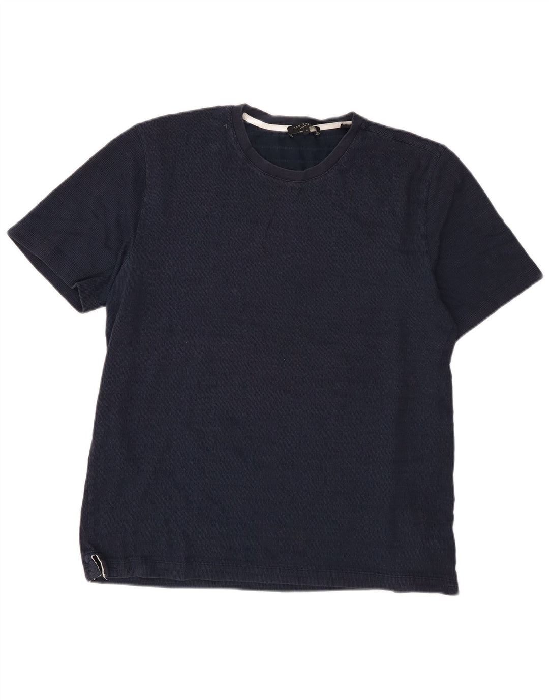 Ted Baker Mens T-Shirt Top Size 4 Large Navy Blue Cotton
