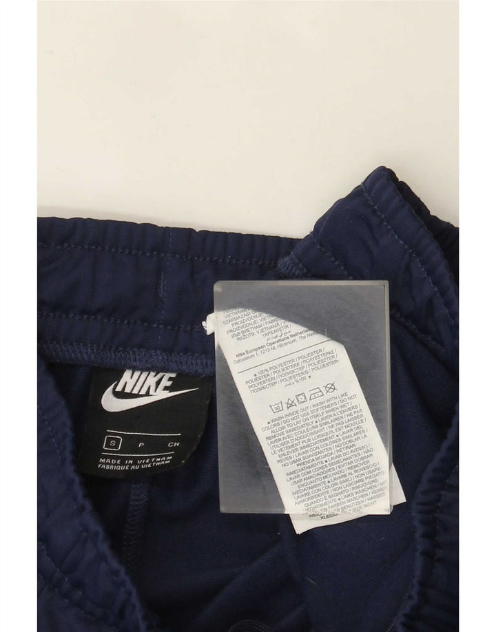 Nike Mens Tracksuit Trousers Joggers Small Navy Blue Polyester
