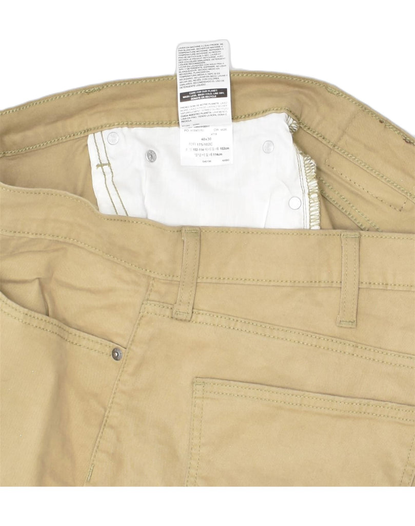 LEVI'S Mens Signature Slim Casual Trousers W40 L30 Beige Cotton | Vintage Levi's | Thrift | Second-Hand Levi's | Used Clothing | Messina Hembry 