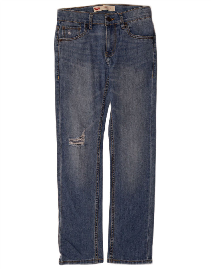 Levi's Boys 511 Distressed Slim Jeans 11-12 Years W26 L29 Blue