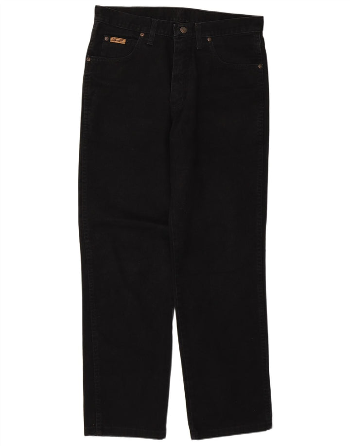 Wrangler Mens Straight Jeans W32 L30 Black