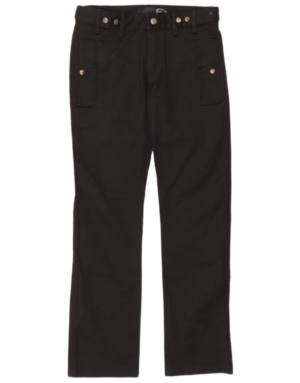 Just Cavalli Womens Straight Casual Trousers IT 44 Medium W30 L30 Black
