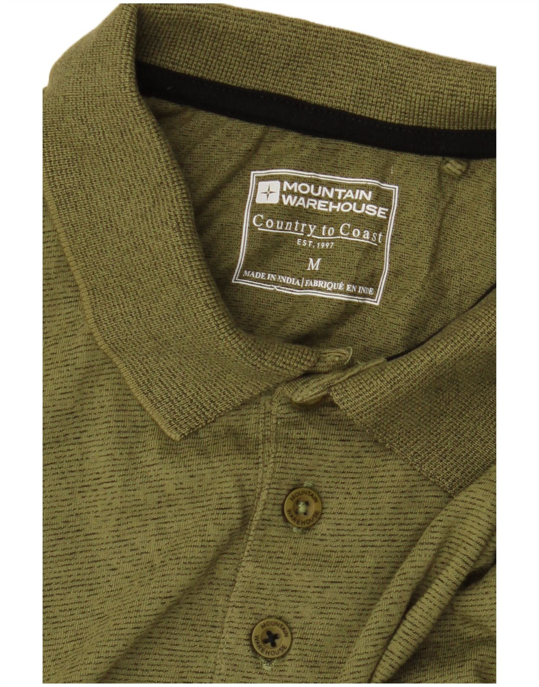 Mountain Warehouse Mens Polo Shirt Medium Khaki