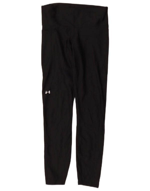 Under Armour Womens Leggings UK 12 Medium Black Sports