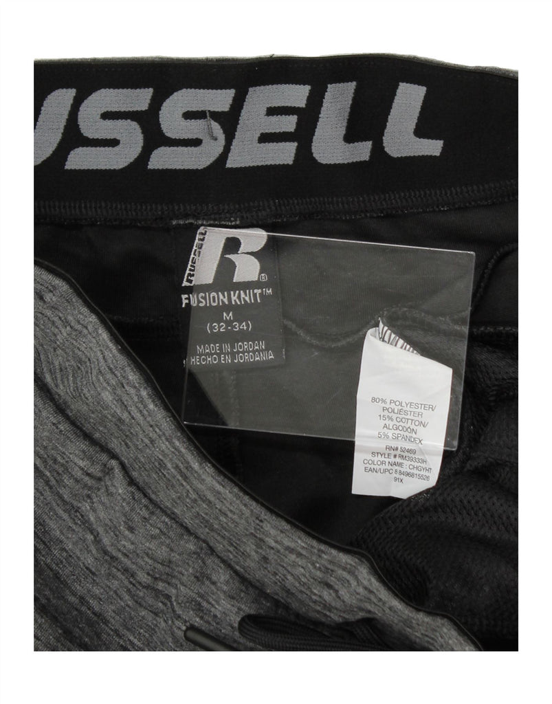 RUSSELL ATHLETIC Mens Tracksuit Trousers Joggers Medium Grey Flecked Vintage Russell Athletic and Second-Hand Russell Athletic from Messina Hembry 