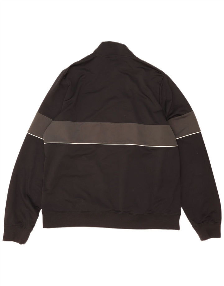 Nike Mens Tracksuit Top Jacket XL Black Colourblock Polyester