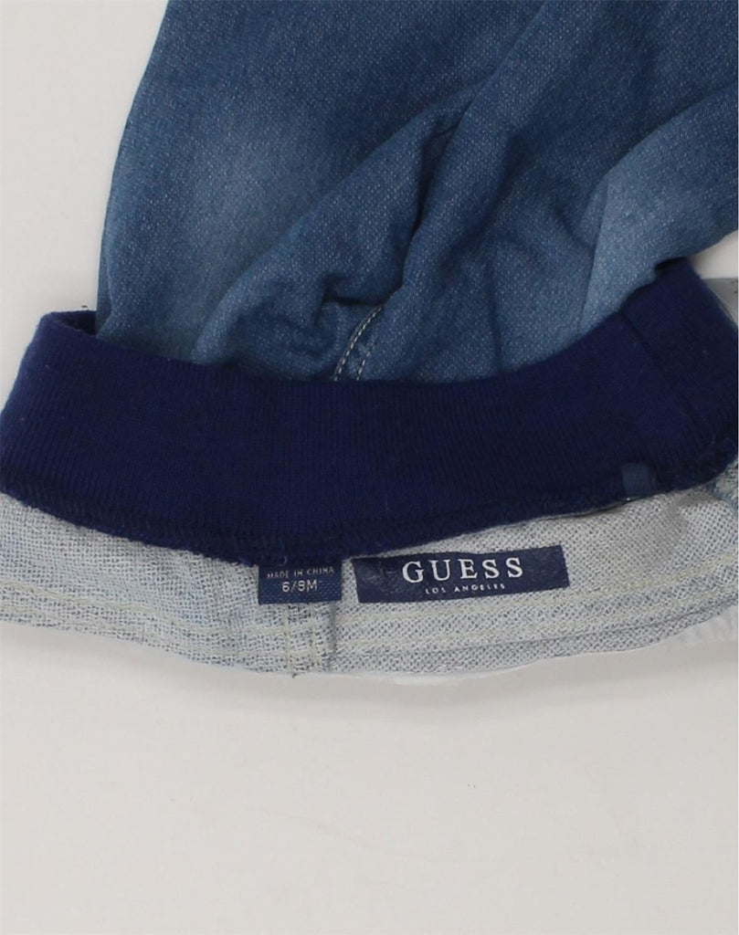 GUESS Baby Boys Graphic Joggers Trousers 6-9 Months W16 L8  Blue Cotton | Vintage Guess | Thrift | Second-Hand Guess | Used Clothing | Messina Hembry 