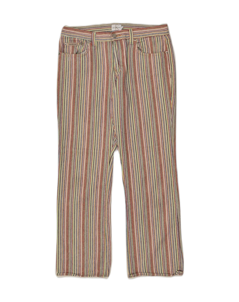 CALVIN KLEIN Womens Casual Trousers US 7 Medium W32 L28 Multicoloured | Vintage Calvin Klein | Thrift | Second-Hand Calvin Klein | Used Clothing | Messina Hembry 