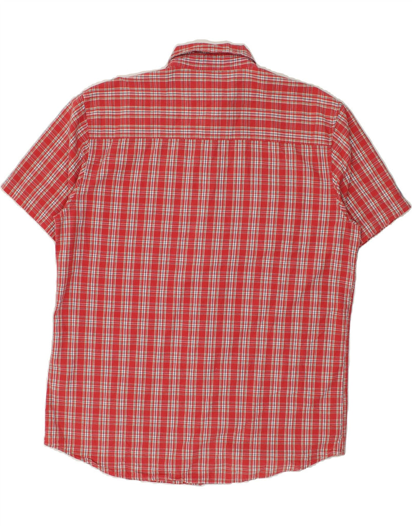 WRANGLER Mens Short Sleeve Shirt 2XL Red Check Cotton | Vintage Wrangler | Thrift | Second-Hand Wrangler | Used Clothing | Messina Hembry 