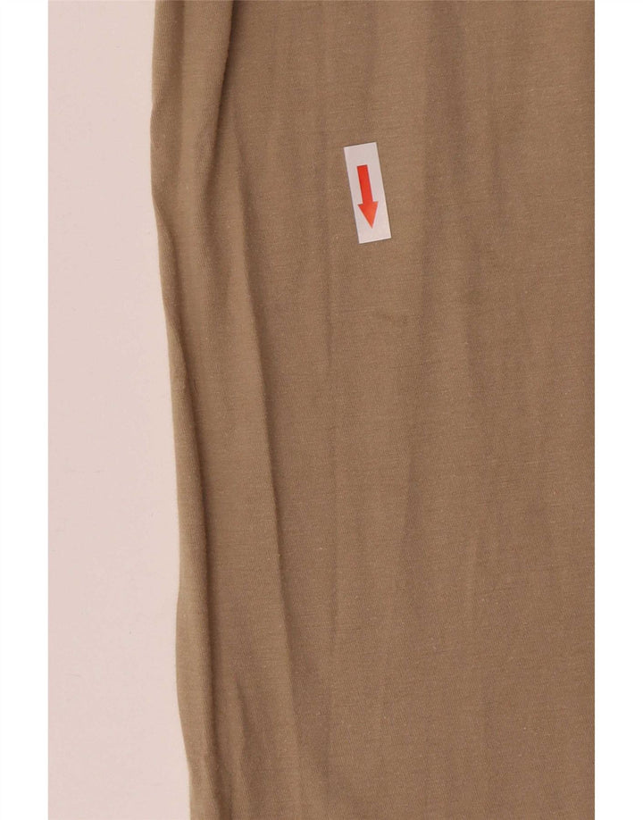 Nike Mens Athletic Cut Graphic T-Shirt Top Large Beige Cotton