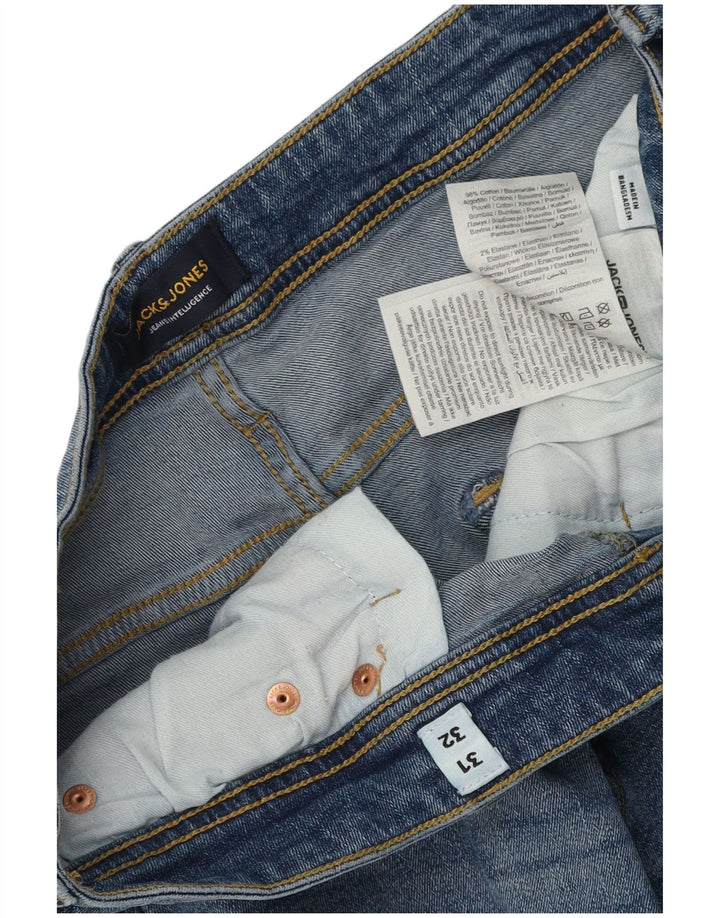 Jack & Jones Mens GLENN Slim Jeans W31 L32 Blue Cotton
