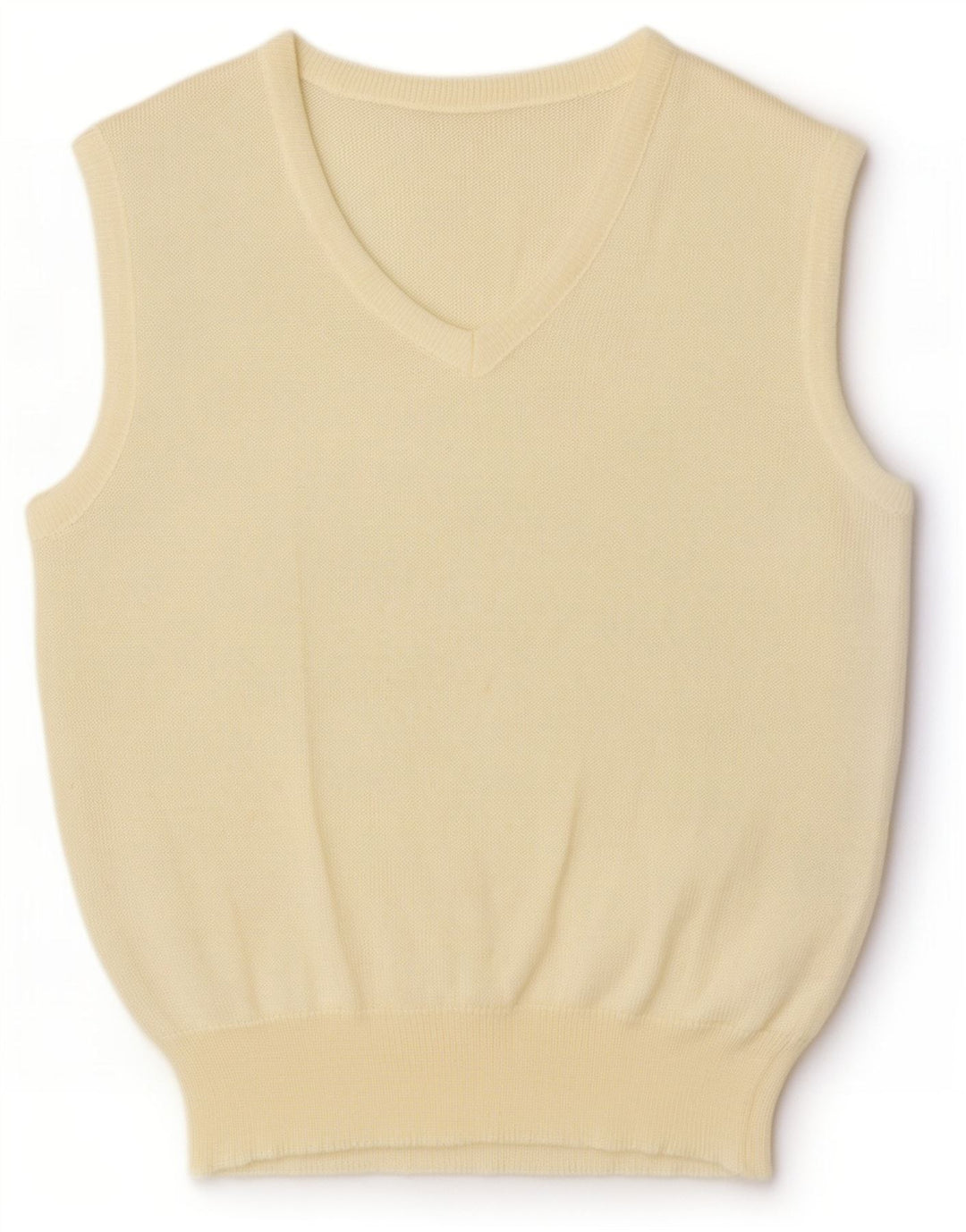 Vintage Womens Vest Tank Top EU 38 Medium Off White Viscose