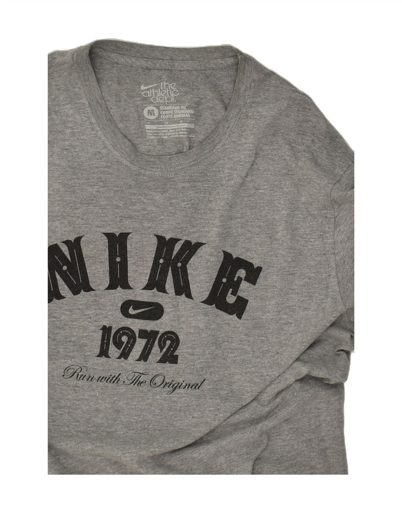 NIKE Mens Standard Fit Graphic T-Shirt Top Medium Grey | Vintage Nike | Thrift | Second-Hand Nike | Used Clothing | Messina Hembry 