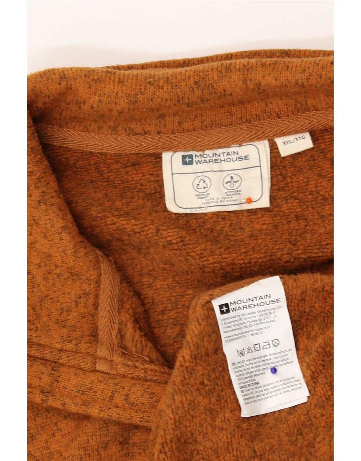 Mountain Warehouse Mens Tracksuit Top Jacket 3XL Brown Flecked Polyester