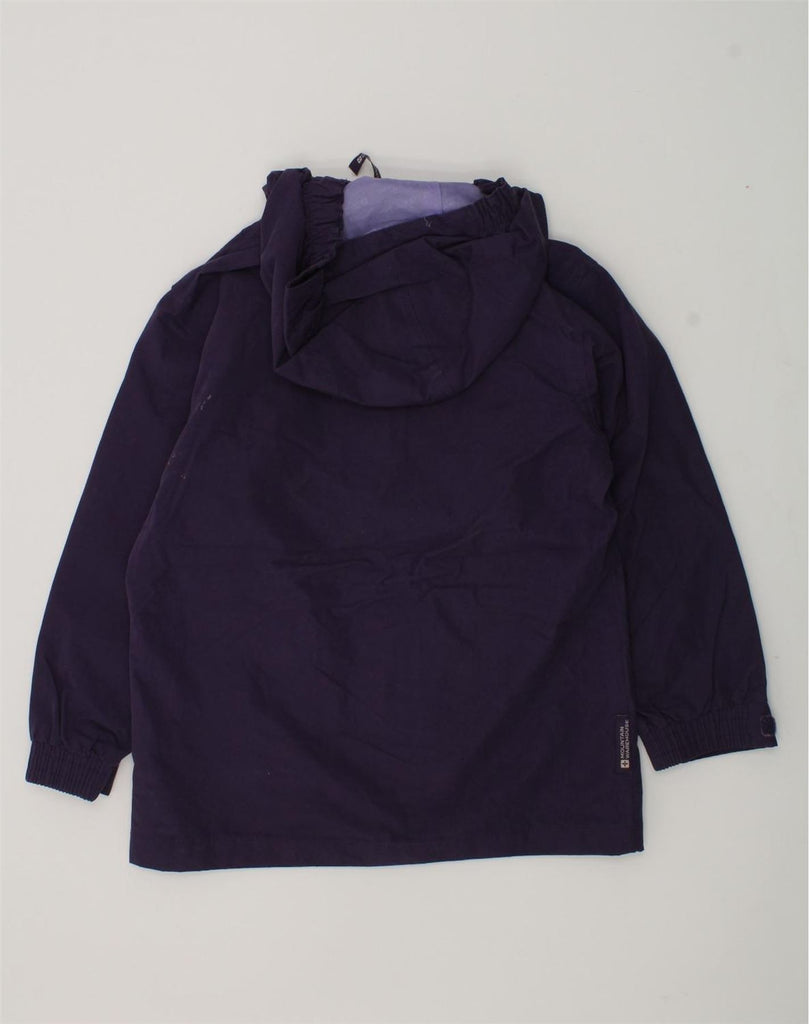 MOUNTAIN WAREHOUSE Girls Hooded Rain Jacket 7-8 Years Purple Polyester | Vintage Mountain Warehouse | Thrift | Second-Hand Mountain Warehouse | Used Clothing | Messina Hembry 