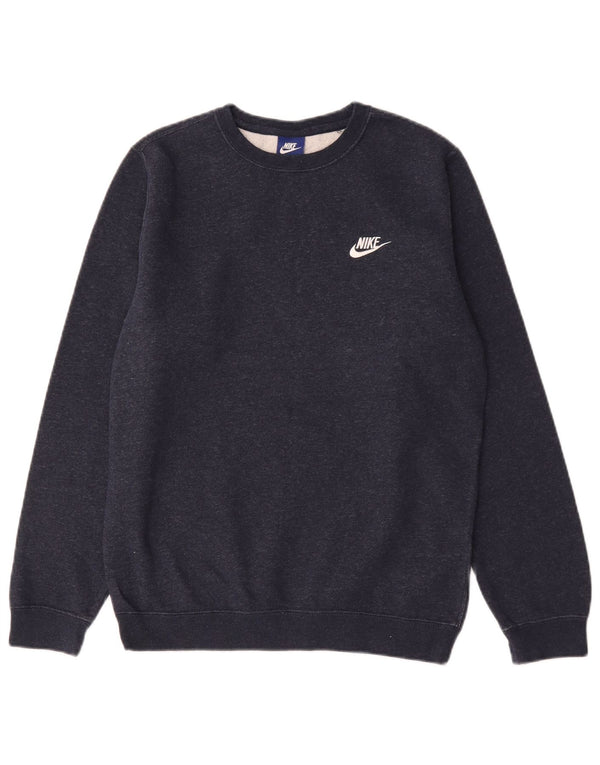 Nike Mens Sweatshirt Jumper Small Navy Blue Cotton