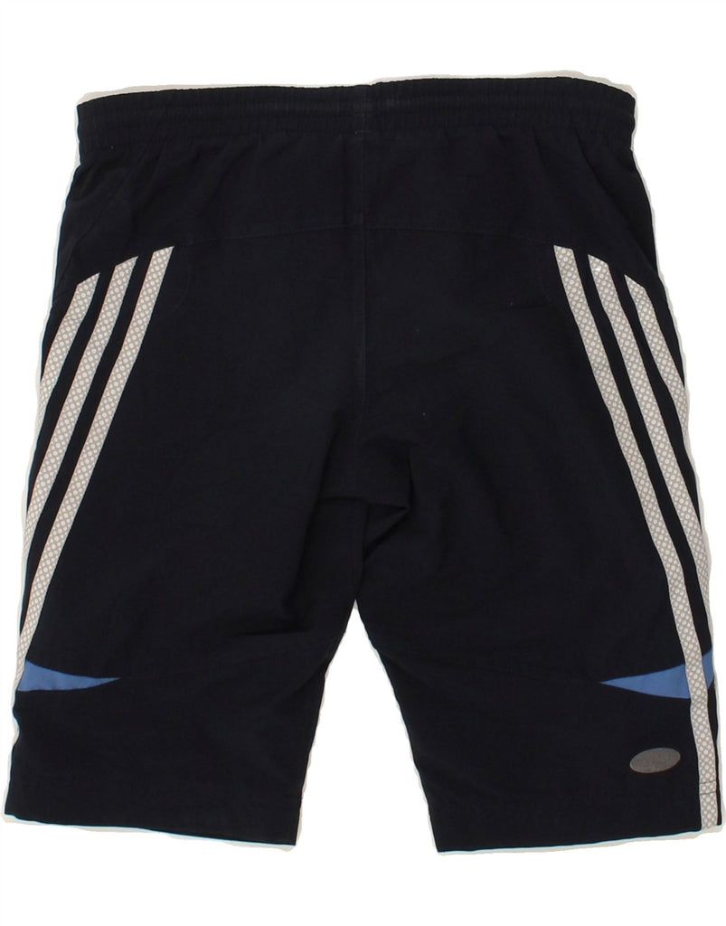 ADIDAS Boys Sport Shorts 9-10 Years Navy Blue Polyester | Vintage Adidas | Thrift | Second-Hand Adidas | Used Clothing | Messina Hembry 